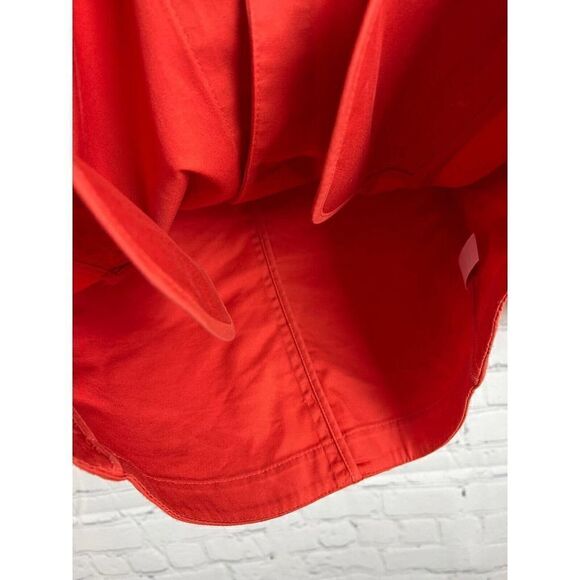 TALBOTS Petites red terracotta cotton spandex stretch jacket cardigan unlined 8P - Picture 5 of 7